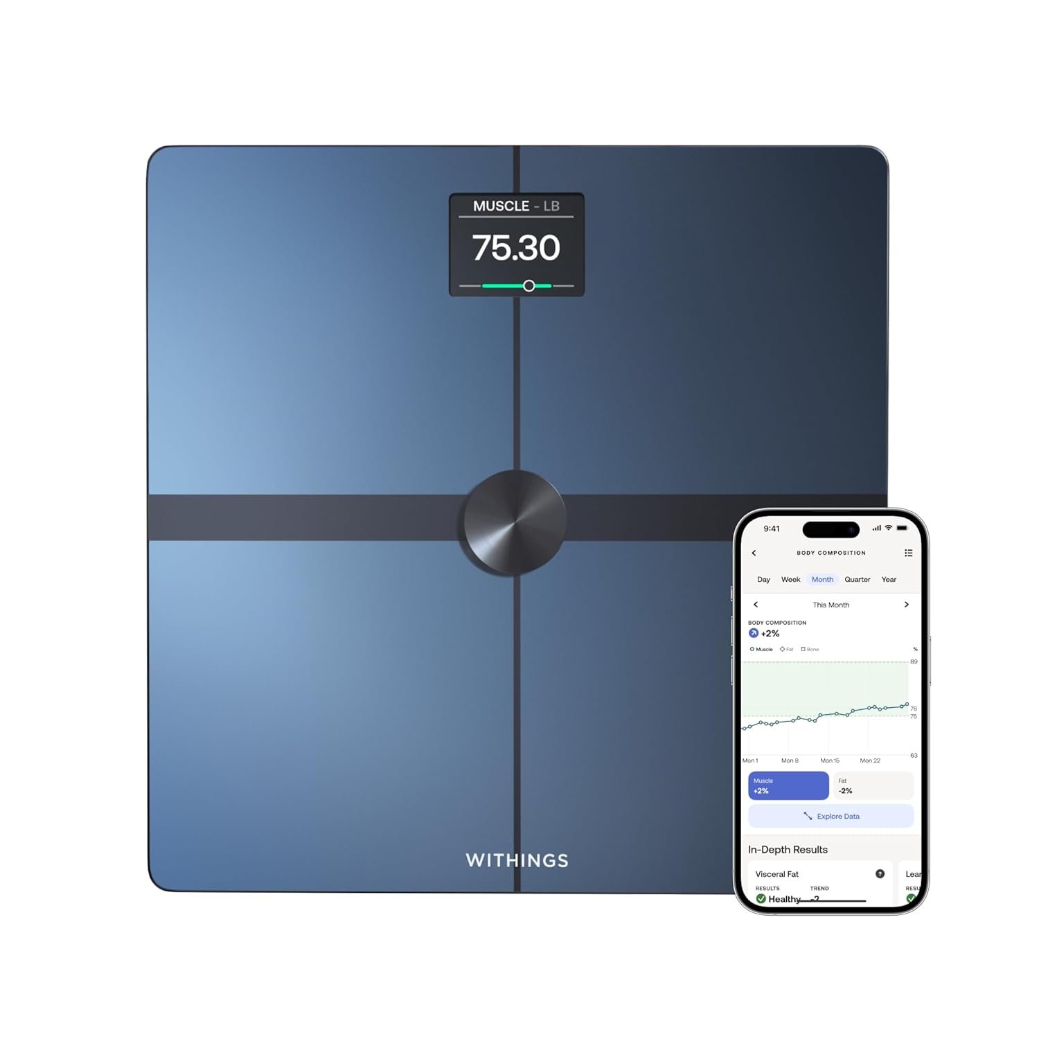 WITHINGS Body Smart - Accurate Scale for Body Weight and Fat Percentage